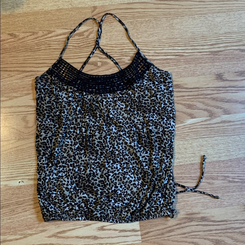 Rue21 Animal Print Top with Black Accents